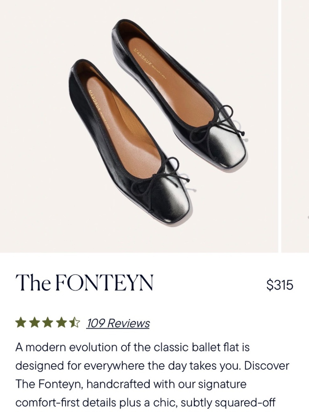 Margaux Fonteyn Black Crinkle-Gloss Nappa 39 M NEW IN BOX - Picture 2 of 7